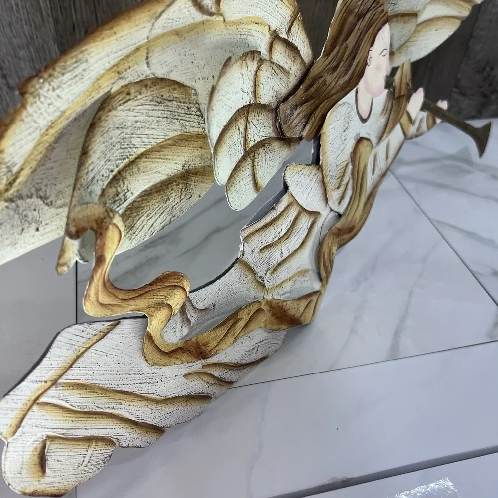 Hammered Metal Work Angel Wall Art 22